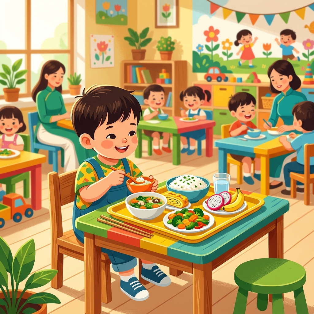 Dinh dưỡng khoa học cho trẻ mầm non