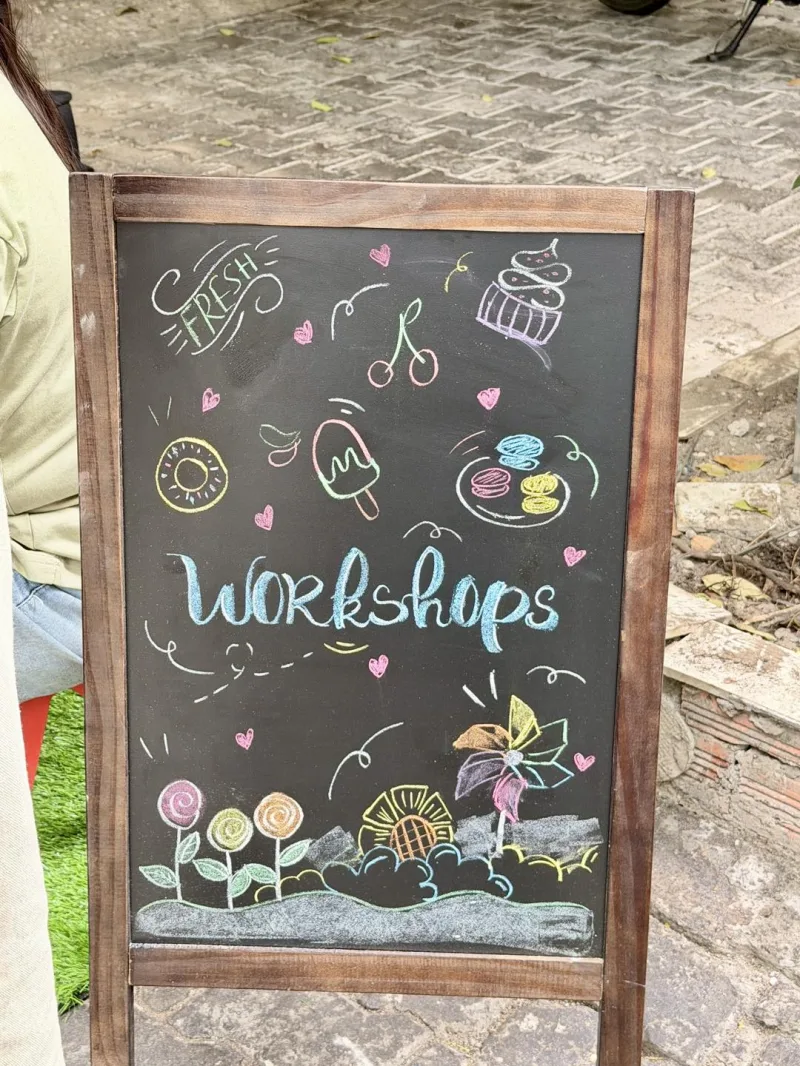 Bảng Workshop phấn — sáng tạo từ những nét vẽ 📋